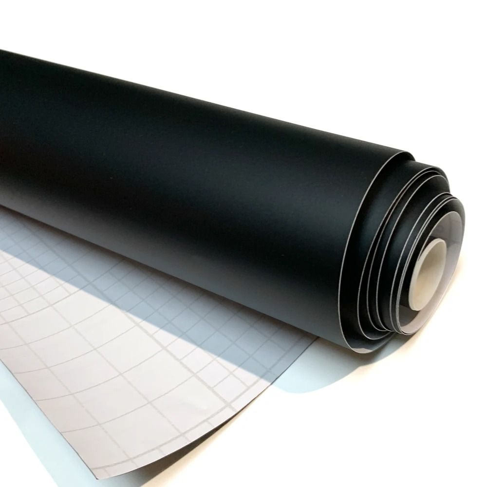 Matte Black Vinyl Wrap Car Body Film Waterproof Auto Tuning Sticker laser Carbon Fiber 20x150 Cm