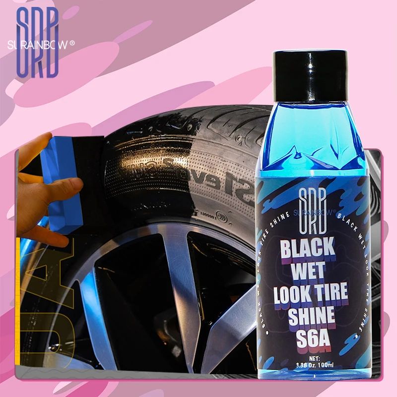Black Wet Look Tire Shine Spray 100ml