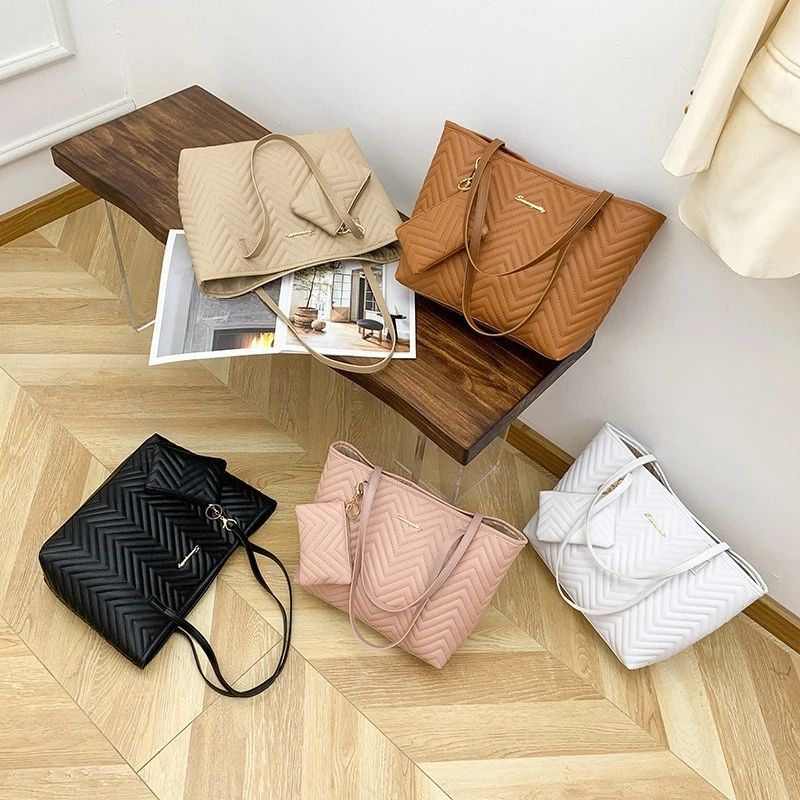 Ladies Travel Wallet Set Stylish Mother & Child Coin Wallets For Daily And Travel Use brown