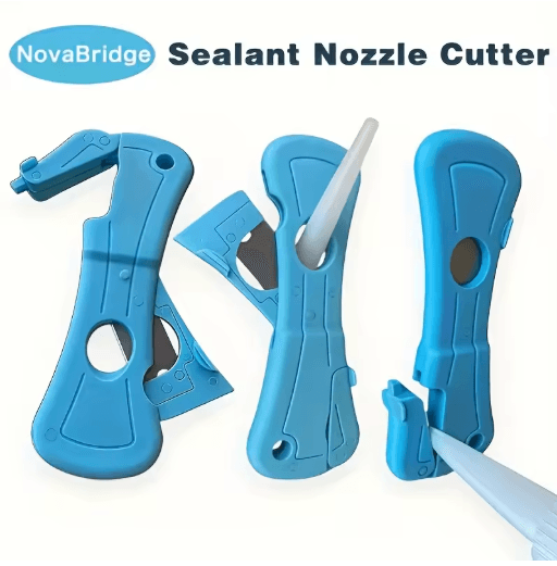 Heavy Duty Manual Glue Nozzle Trimmer All In One Adjustable Adhesive Tip Cutter With Blade blue