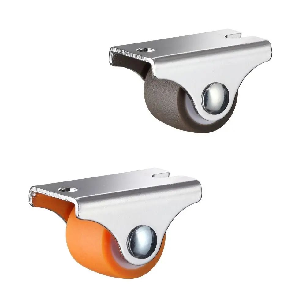 0.5 0.8in Silent Rubber Furniture Casters Universal Mini Wheels For Chair Sofa Table Trolley Platform Smooth Rolling black 0.5 In 4pcs