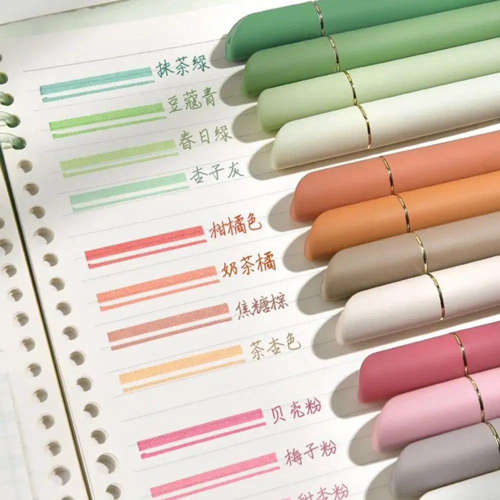 Quick Dry Smudge Proof Highlighter Pen Set Vibrant Ink Color Coding Markers For Students Teachers Office Study a