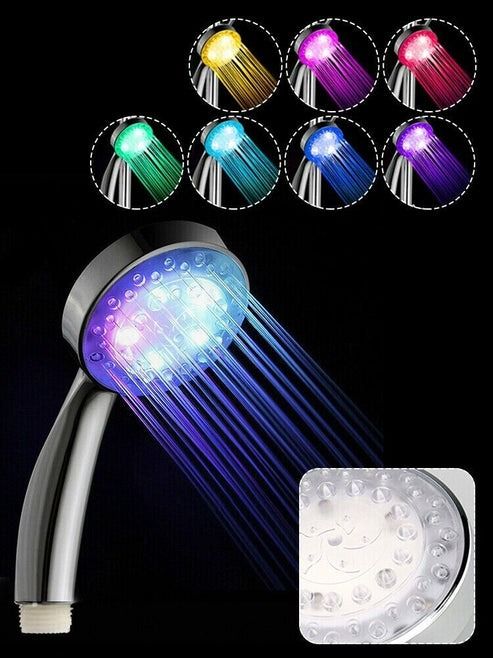 Color Changing LED Light Shower Head, Handheld Water Bath, Glow Bathroom Accessory Color Changing LED Light Shower Head, Handheld Water Bath, Glow Bathroom Accessory