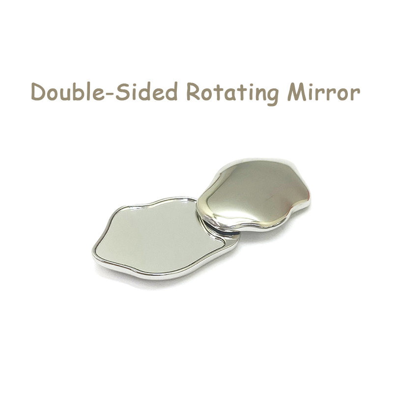 Cute Handheld Heart Shaped Makeup Mirror Mini Non Fragile Double Sided Portable Small Mirror For Makeup Repair b