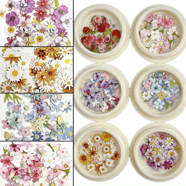 Ultra Thin Flower Nail Art Stickers For DIY Manicure Designs 14