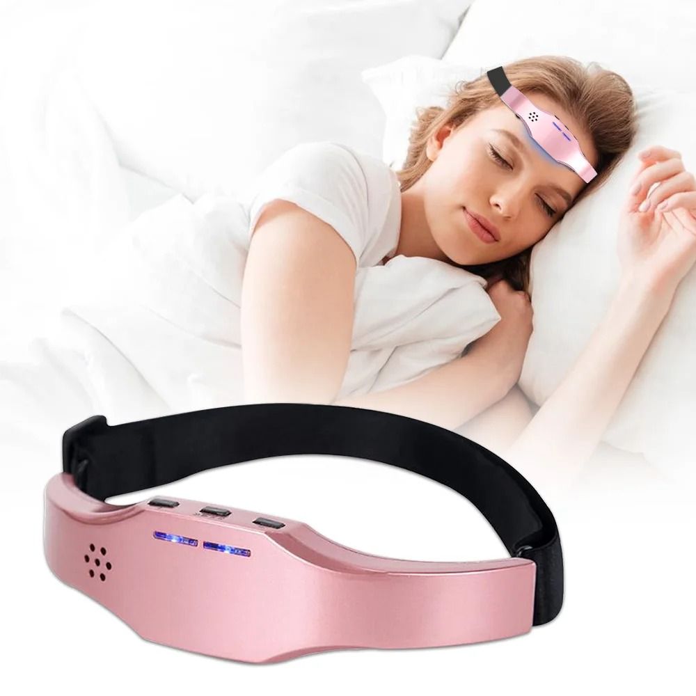 Ultimate Wireless Sleep Therapy And Head Massager pink