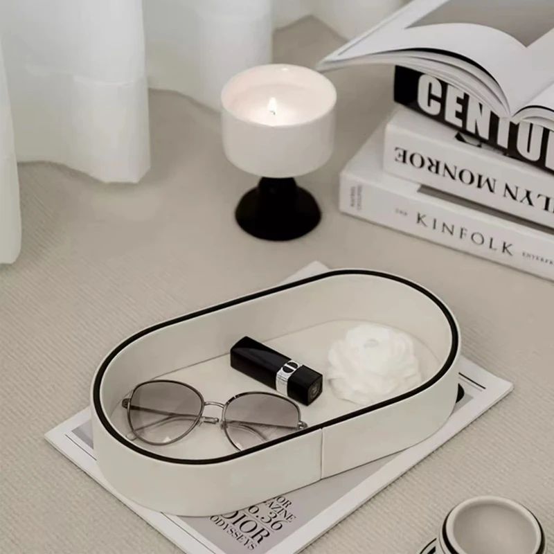 Elegant Nordic Desktop & Jewelry Organizer Tray Stylish Storage For Cosmetics, Keys & Sundries c