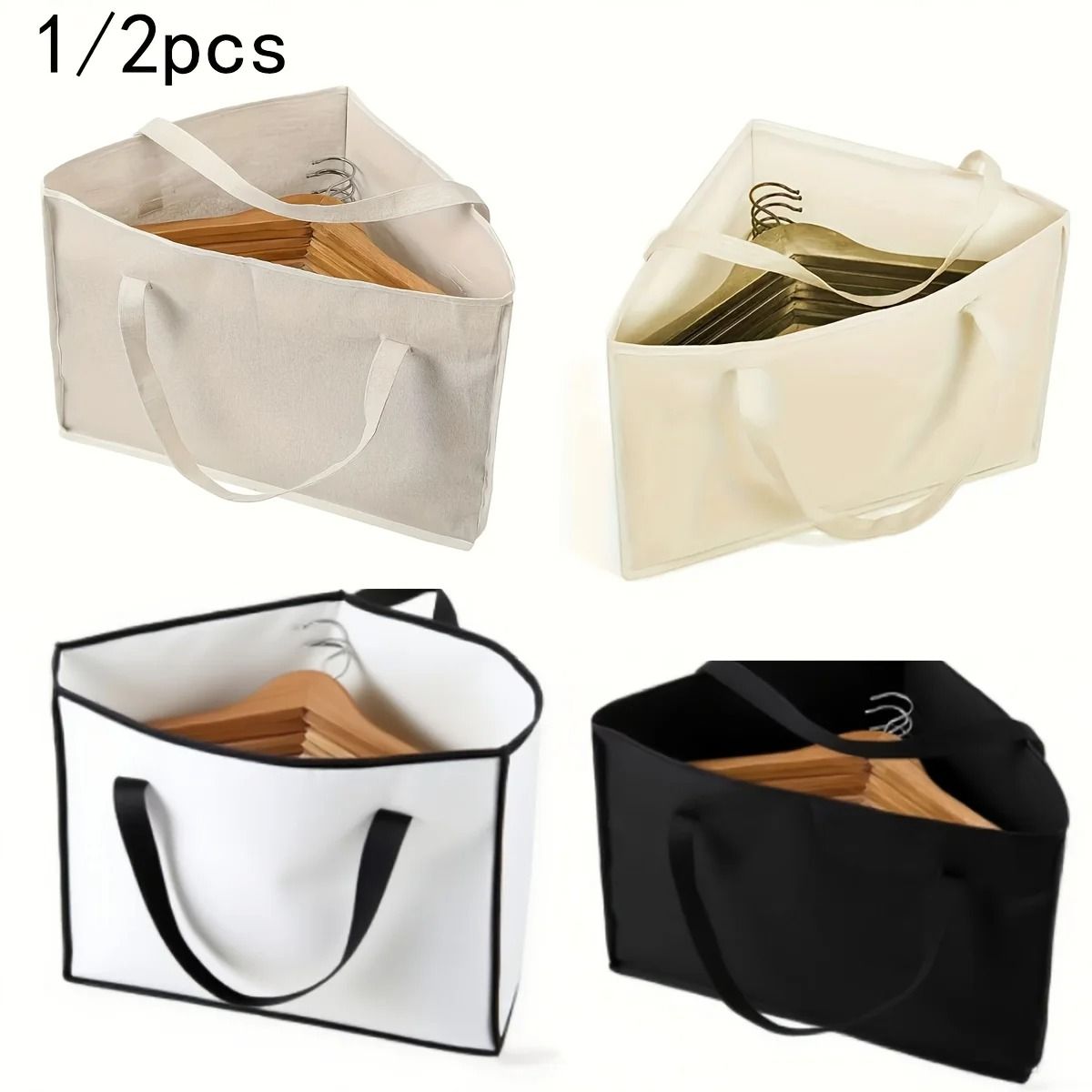 Triangular Storage Bag With Handles Portable Hanging Organizer For Travel And Home black