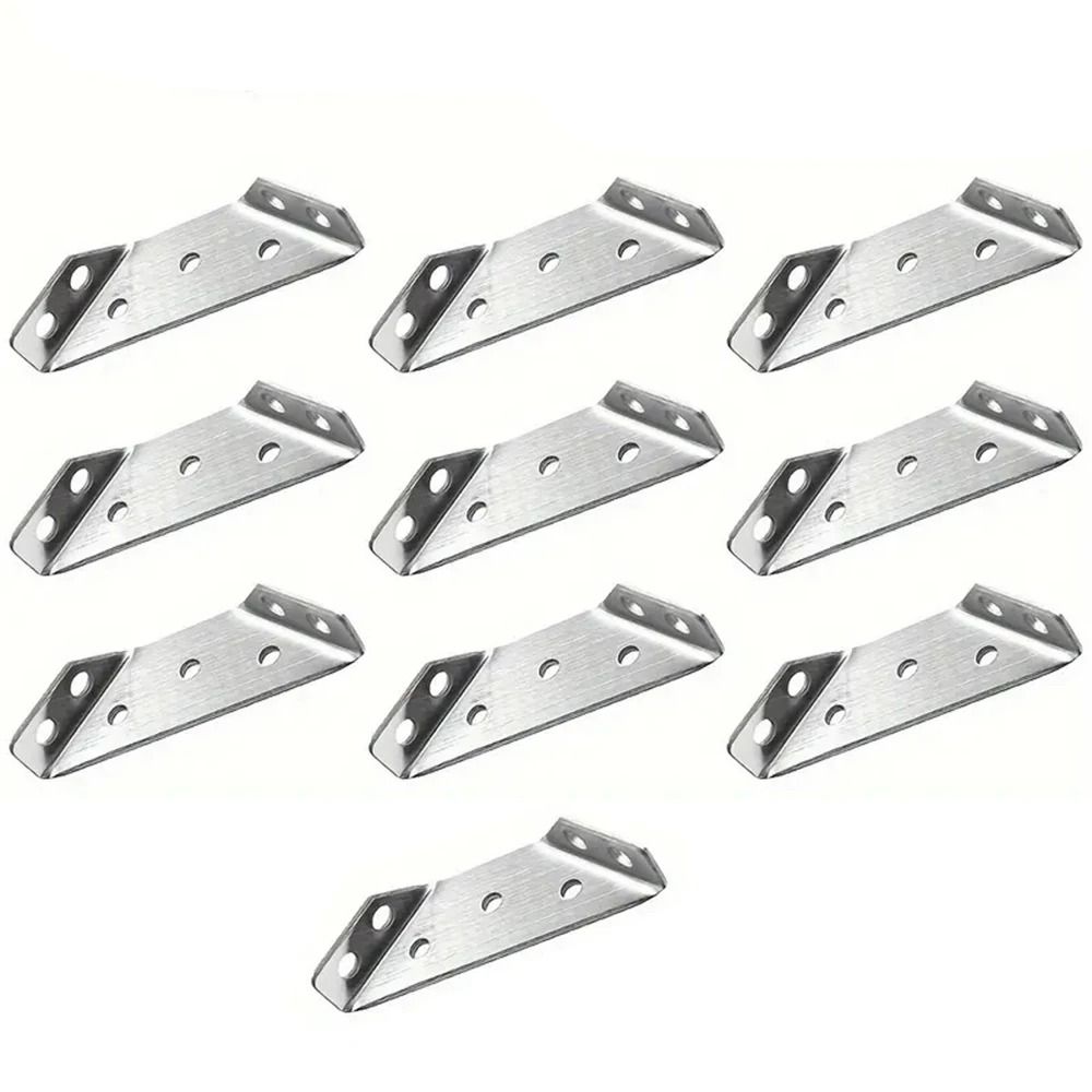 Stainless Steel Right Angle Brackets 90 Degree Furniture Corner Connectors Set 40 Pc