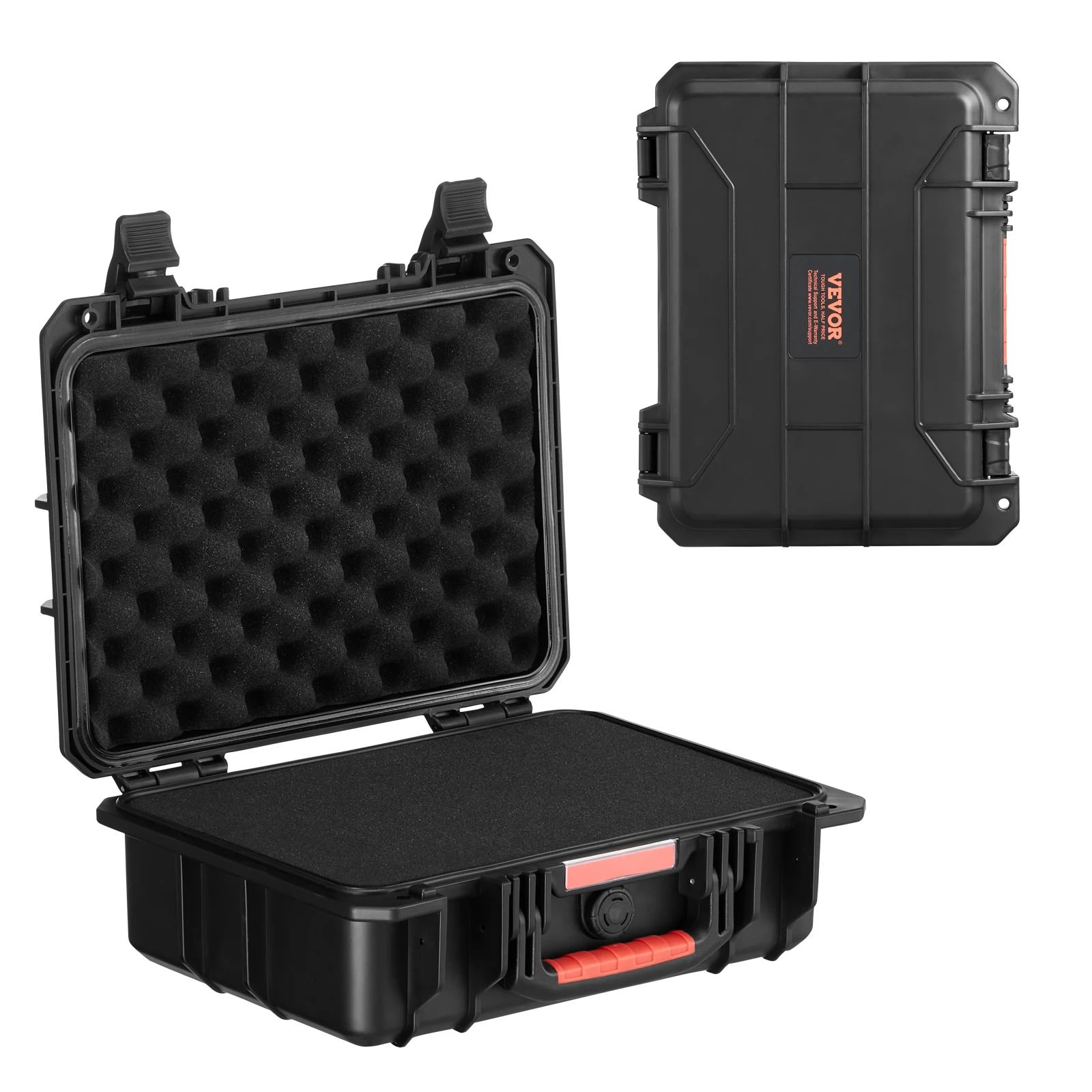 IP67 Waterproof Hard Protective Case With Pre Cut Foam & Handles Heavy Duty Travel Gear Box For Cameras & Tools 3.1 3.9 Cu.ft3handle