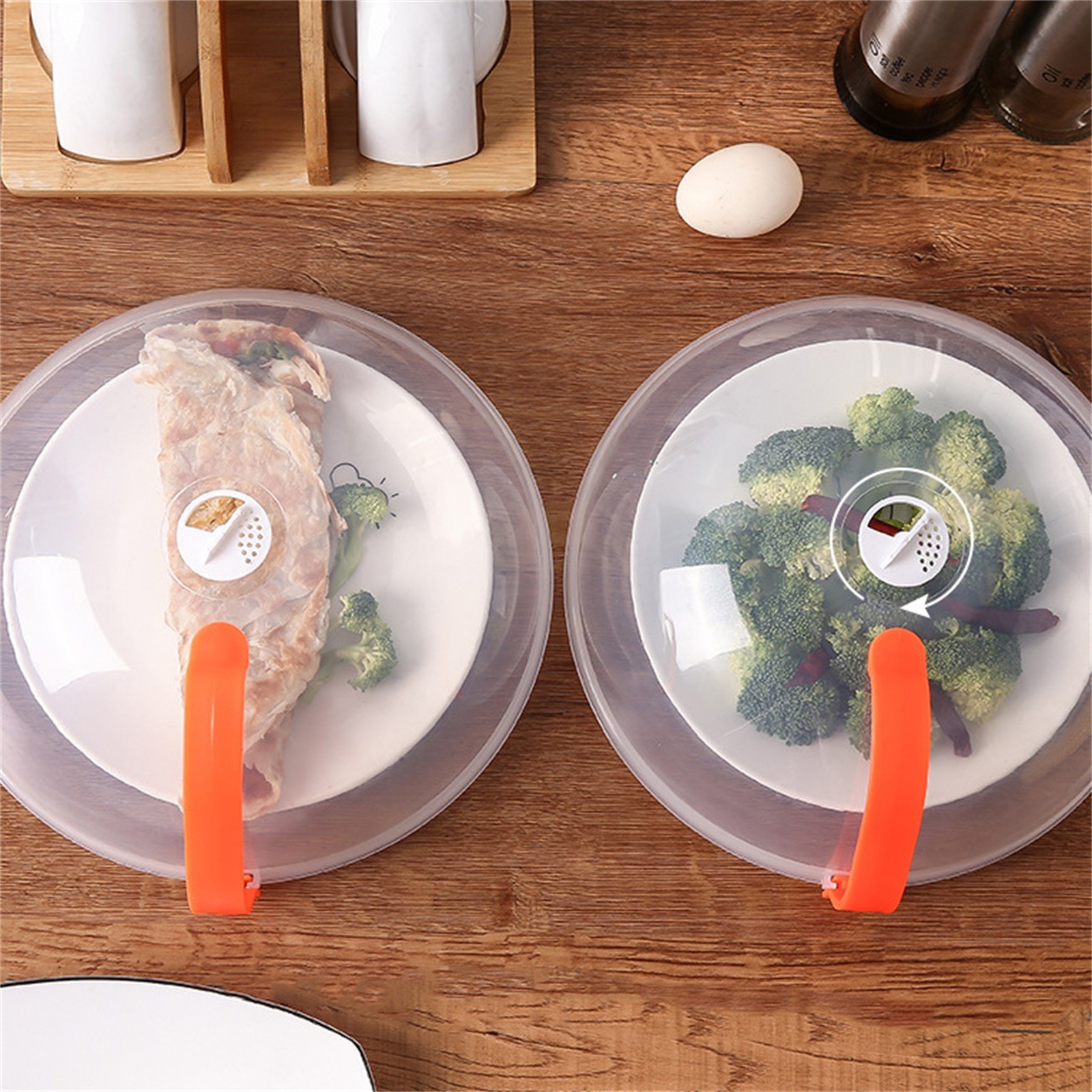 Microwave Food Cover Plate Vented Heat resistant Food Splatter Protector Lid, Kitchen Thickened Clear Food Anti Splash Microwave Food Cover Plate Vented Heat resistant Food Splatter Protector Lid, Kitchen Thickened Clear Food Anti Splash