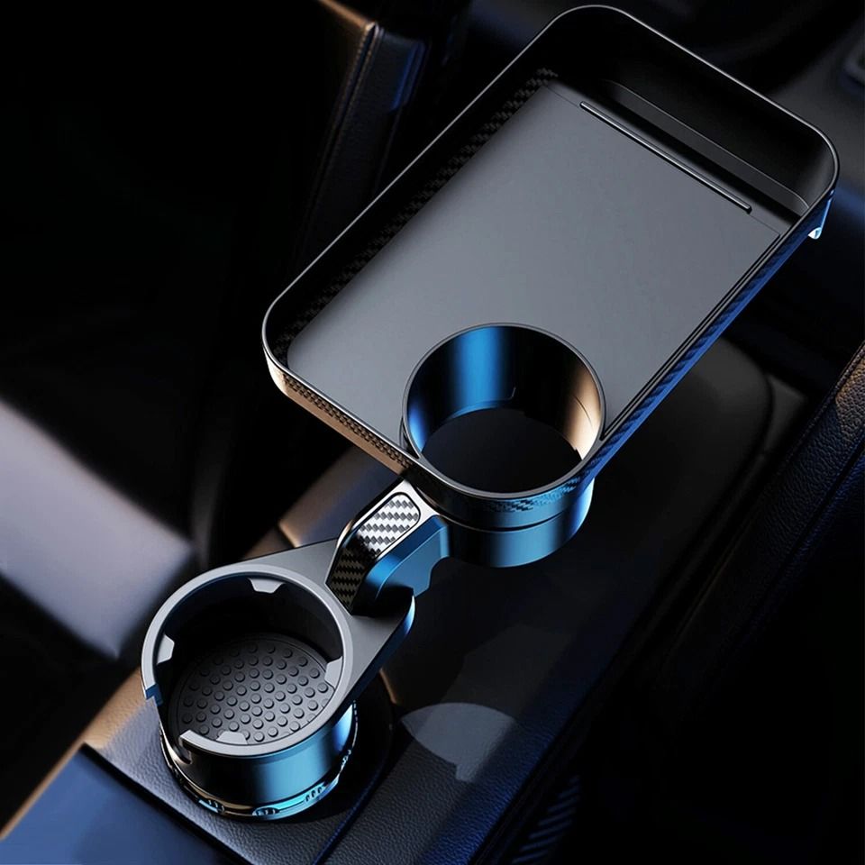 Rotating Car Travel Cup Holder, Coffee Mount Expander, Portable Food Tray Rotating Car Travel Cup Holder, Coffee Mount Expander, Portable Food Tray