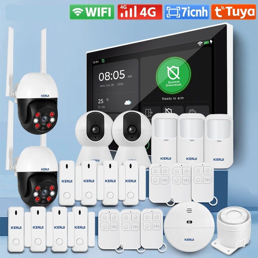 7 Inch HD Touchscreen Smart Security Hub 4G WiFi Home Command Center kit 2