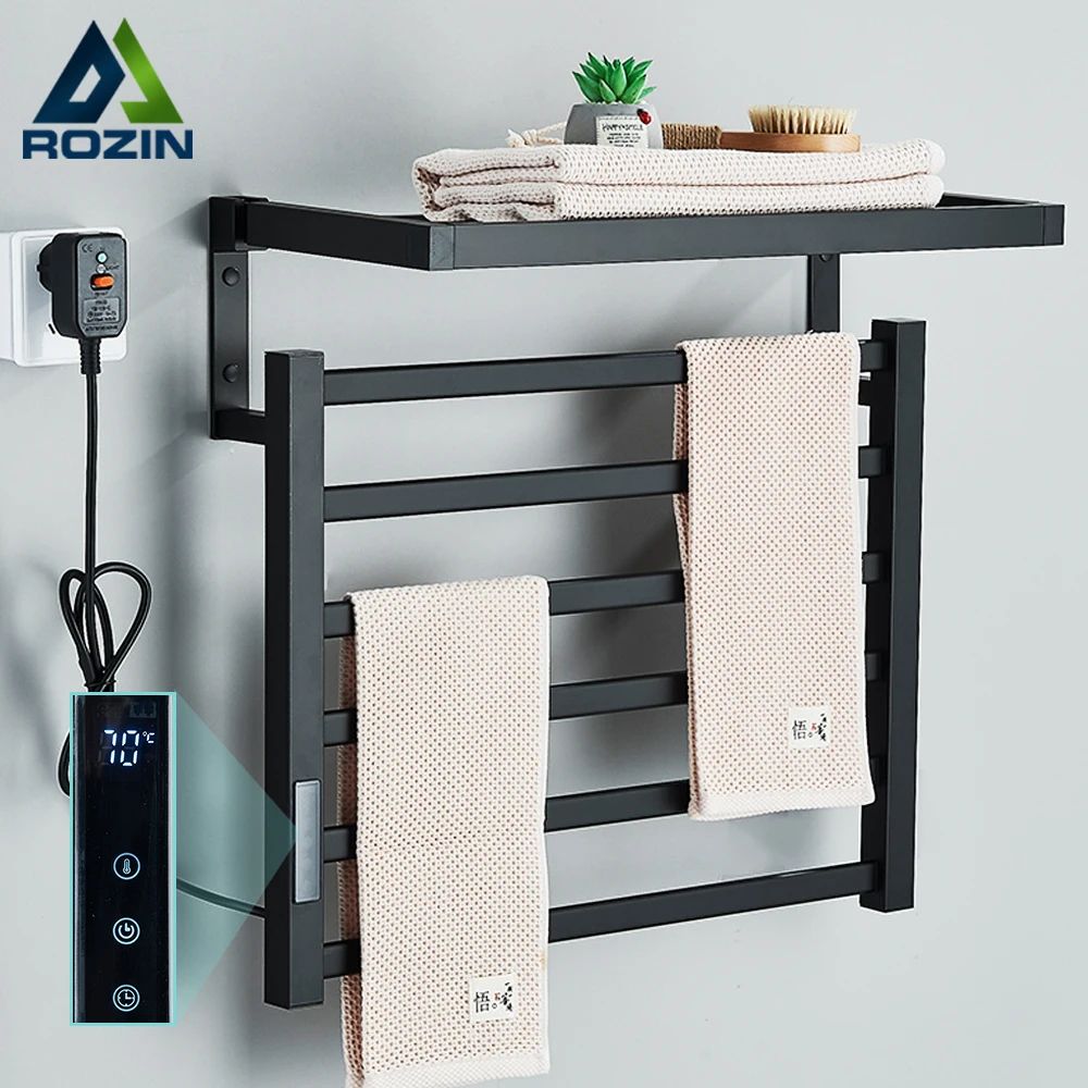 Smart Digital Electric Towel Warmer white Set A left