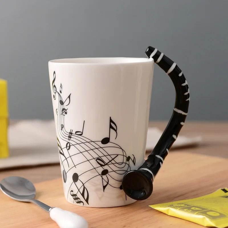 Novelty Music Note Ceramic Coffee Mugs style 3