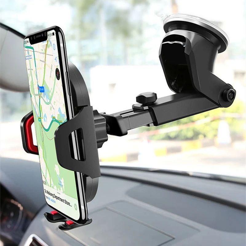 Suction Cup Car Phone Holder Mount red Air Vent Type