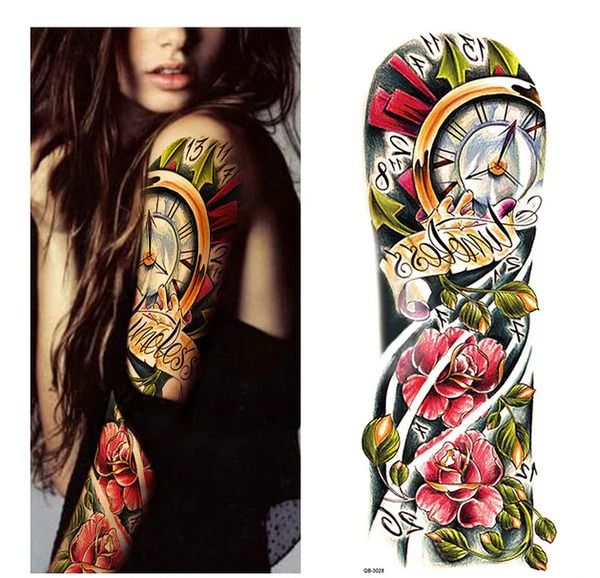 Waterproof Large Temporary Arm Tattoo Sticker Sleeve For Man And Women, Perfect For Parties, Weddings, And Festivals Waterproof Large Temporary Arm Tattoo Sticker Sleeve For Man And Women, Perfect For Parties, Weddings, And Festivals