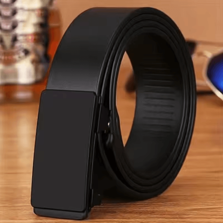 Luxury Genuine Leather Belt For Men Quality Mens Automatic Buckle Belt With Metal Strap design a 43.3 In