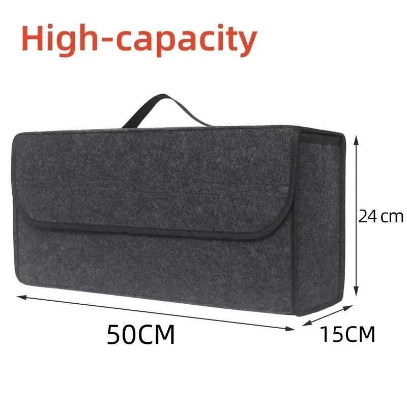 Anti Slip Felt Car Trunk Organizer Large Capacity Storage Box Anti Slip Felt Car Trunk Organizer Large Capacity Storage Box