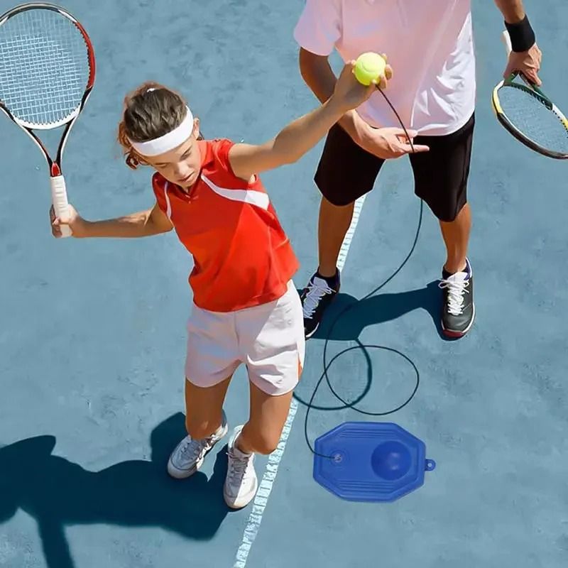 Professional Tennis Training Ball Trainer Indoor Self Study Rebound Tool For Tennis Practice blue A