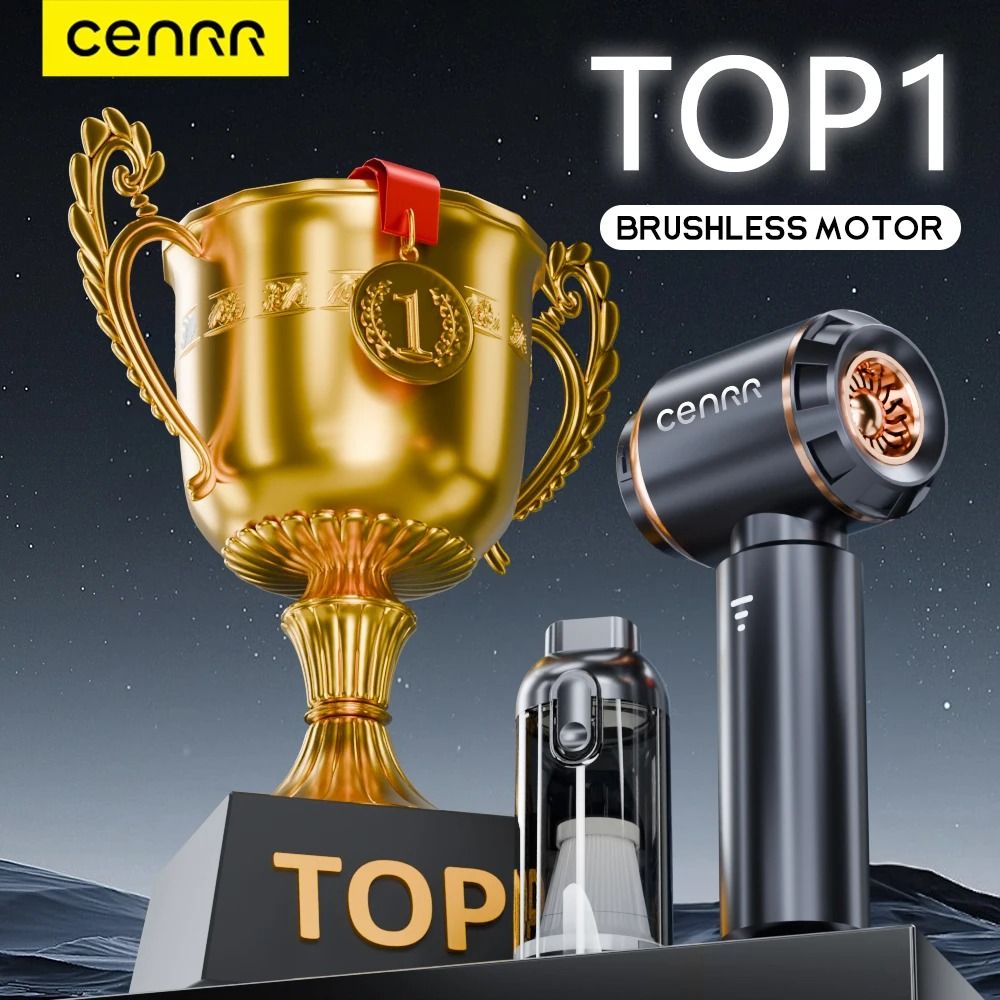 CENRR 9980000PA Portable Car Vacuum Cleaner Industrial Strength Cordless Power max Black 4hepa Y