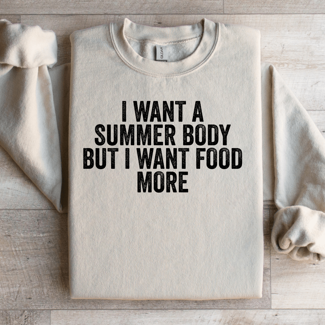 I Want A Summer Body Sweatshirt 3XL Black