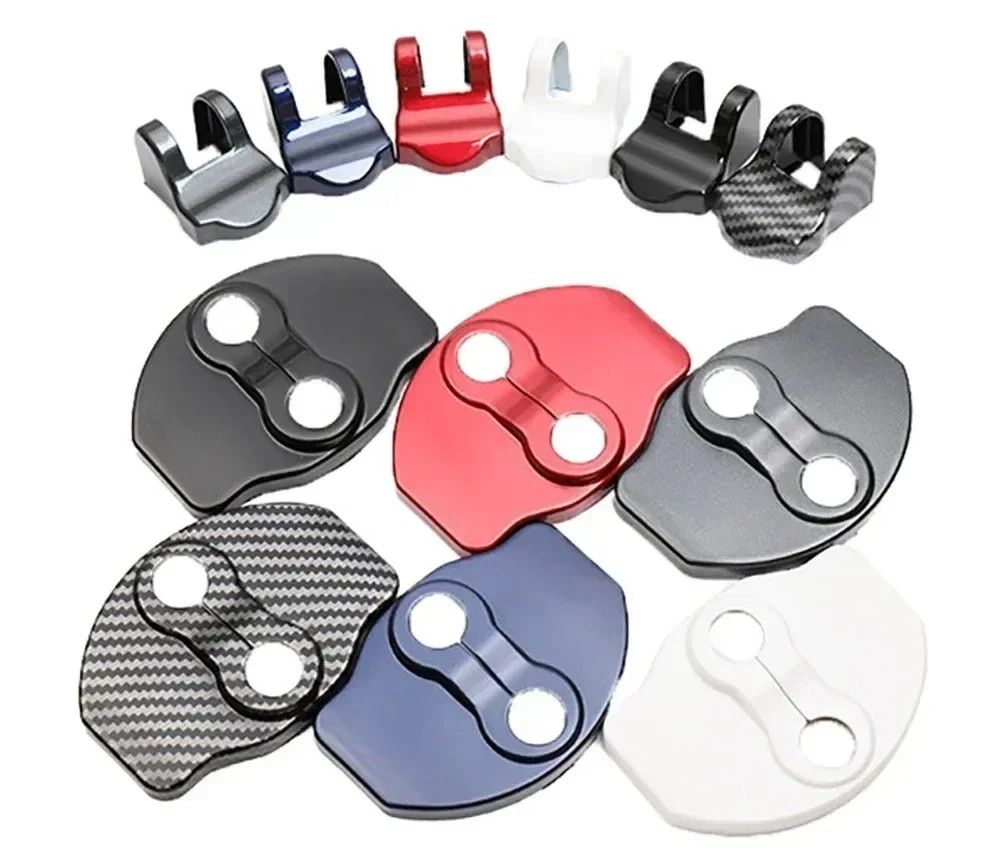Door Lock Protector Covers For Tesla Model 3 & Model Y Interior Door Latch Protection Set carbon