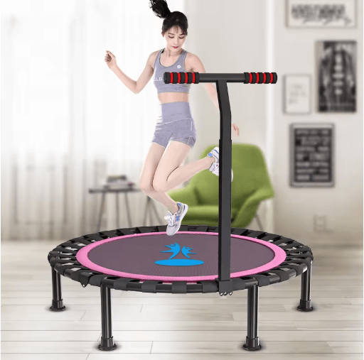 Home Fitness Trampoline Indoor Jumping Bed For Kids And Adults 40inch foldable Tram