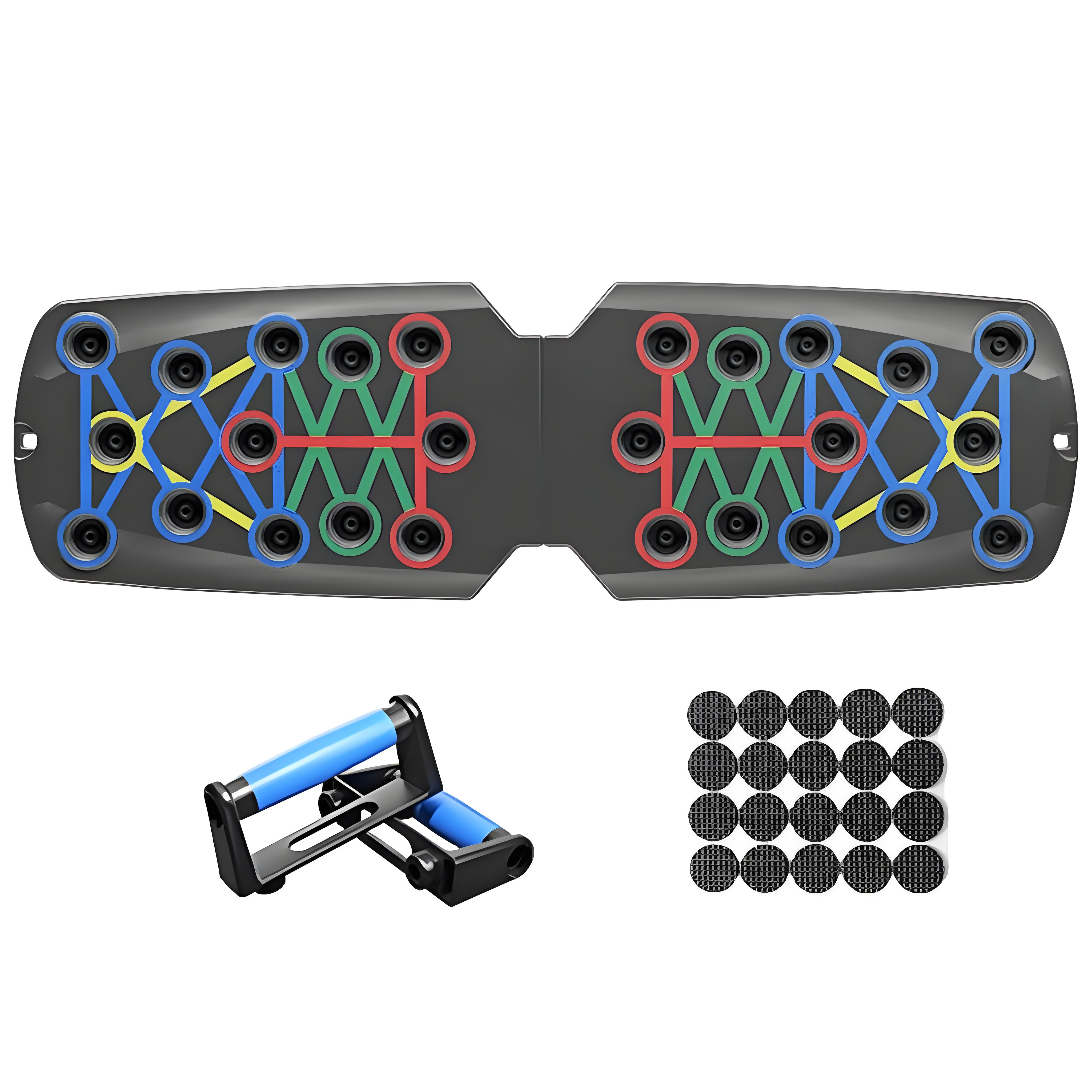 Home Gym Fitness Tool, Foldable Push Up Board, Professional Strength Training With Ergonomic Handles For Men & Women Home Gym Fitness Tool, Foldable Push Up Board, Professional Strength Training With Ergonomic Handles For Men & Women