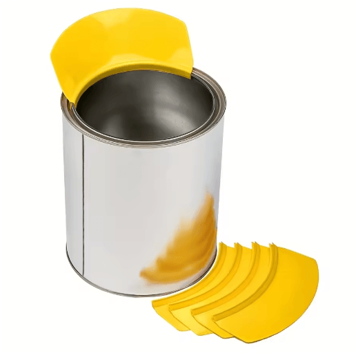 Paint Can Spout And Brush Holder All In One Pouring Attachment For Pint And Quart Cans yellow