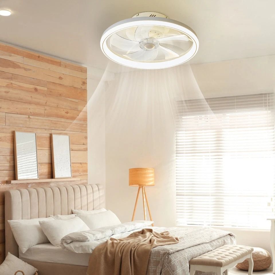 LED Ceiling Fan Light For Bedroom, Living Room, Modern Round Pendant Fan Lamp, Adjustable Speeds, Smart Control LED Ceiling Fan Light For Bedroom, Living Room, Modern Round Pendant Fan Lamp, Adjustable Speeds, Smart Control