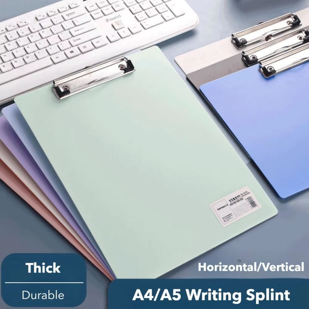 High Quality A4 A5 Writing Clipboard With Hanging Hole And Organizer Pad a4 morandi Blue Vertical