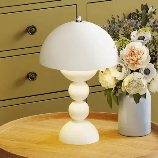 Nordic LED Flowers Table Lamp USB Dimmable Night Light For Bedroom Bedside Desk Lighting Home Living Room Decor yellow