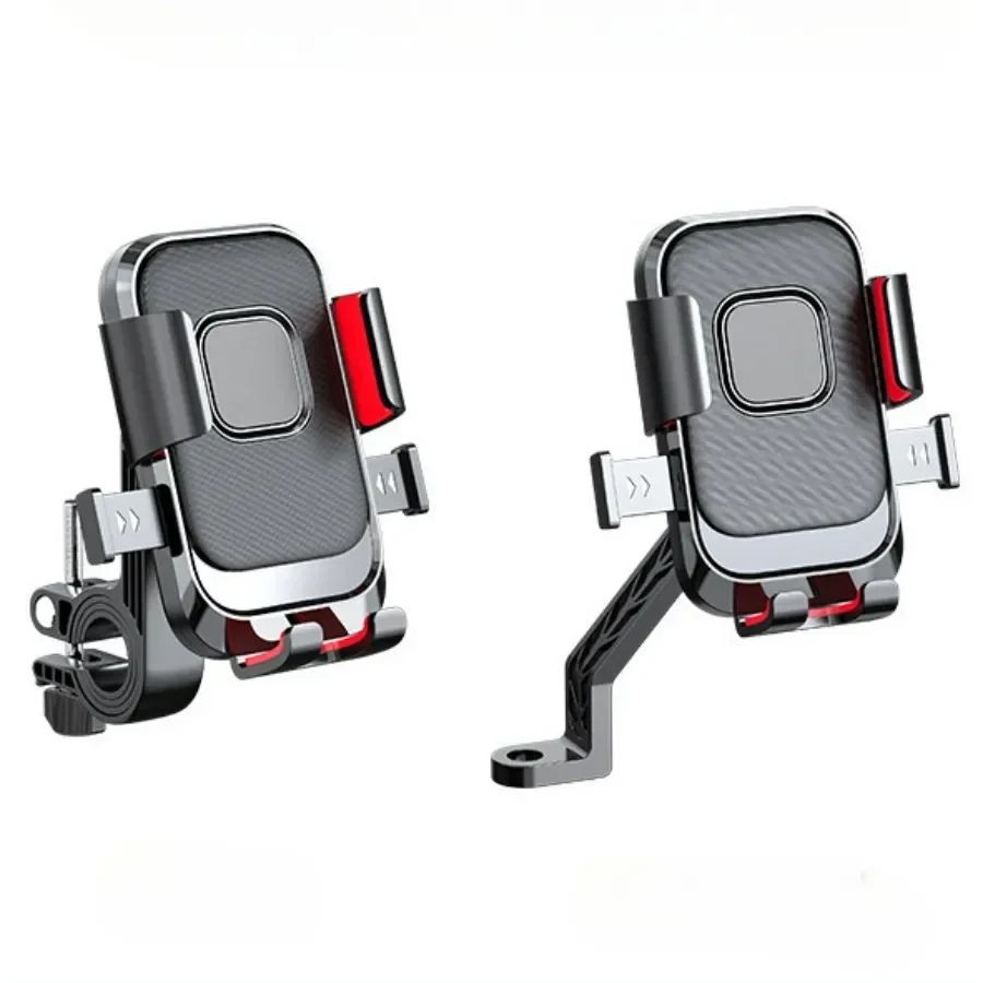Auto Lock Anti Vibration Motorcycle Phone Mount For Delivery Riders b