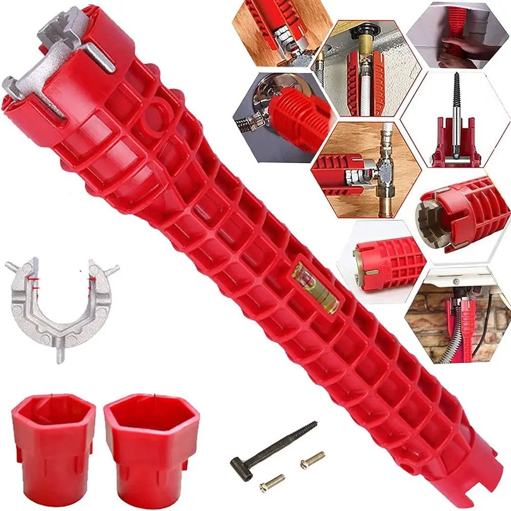 Ultimate Sink Faucet Wrench & Multi Functional Wrench Plumbing Tool 14 in 1 Double Head Repair Set 14in1