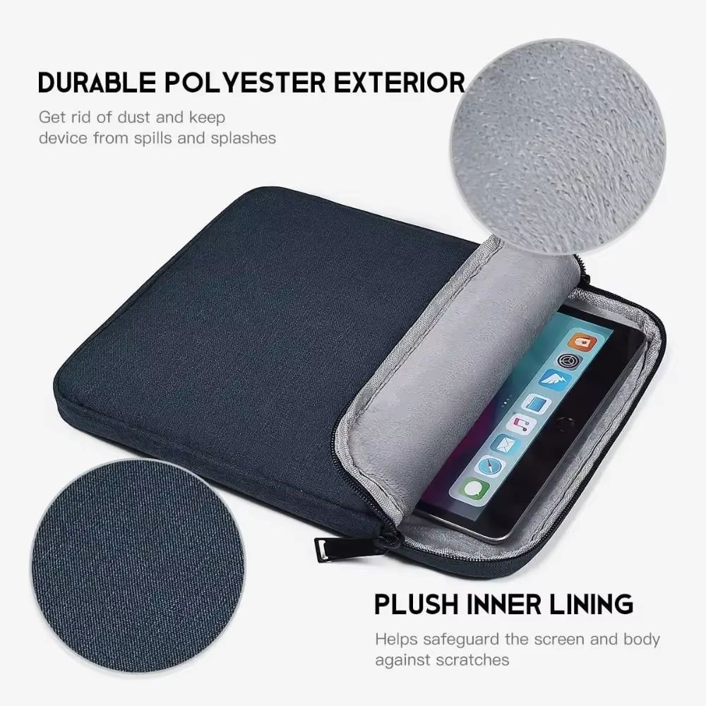 Shockproof Water Resistant Padded Laptop Sleeve Bag For 13.3 14 15 Inch grey 15inch