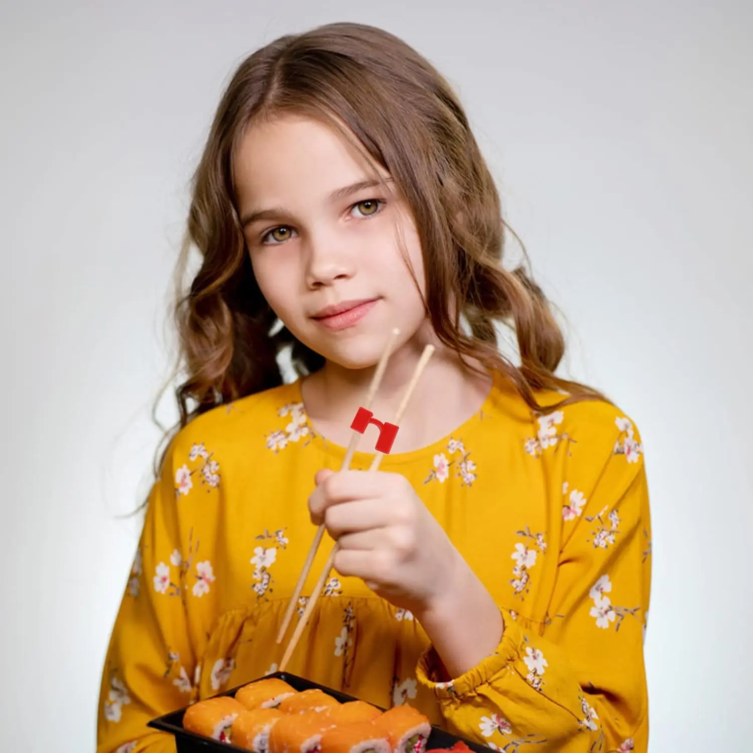 Reusable Chopsticks Helpers, Training Adults Kids, Non Slip Chopstick Hinges Connector, Portable Practice Aids black 6pcs