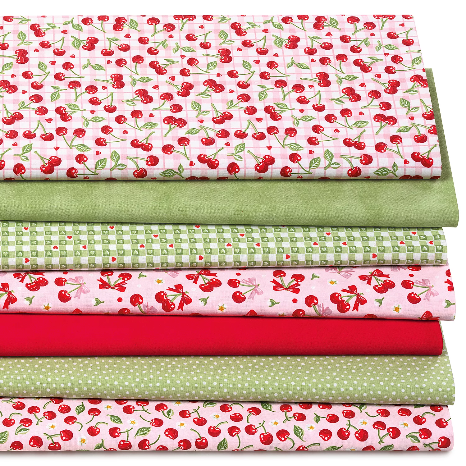 Patchwork- und Quiltpaket Kirschenzeit, rosa-color Image