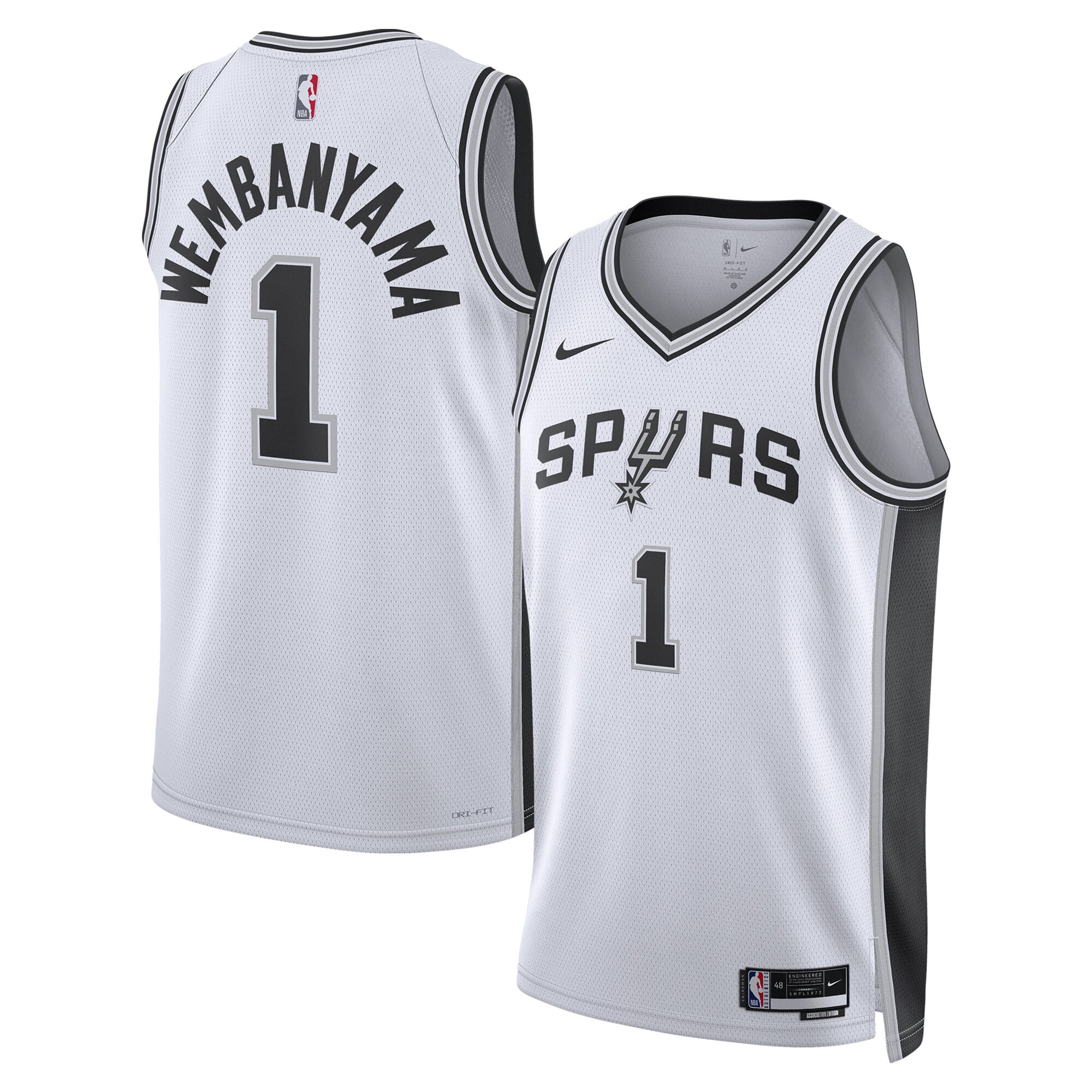 Maillot Swingman Nike Association des San Antonio Spurs - Victor Wembanyama - Unisexe - unisexe Taille: M
