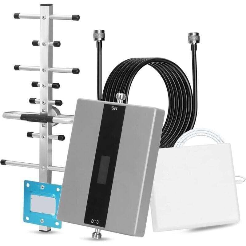 Amplificatore Di Segnale Mobile Alovez, Amplificatore Tri-banda, Ripetitore Lte Gsm 2g 3g 4g 800/900/2100 Mhz, Guadagno Superiore A 68 Db Per Tutti I Fornitori Di Rete