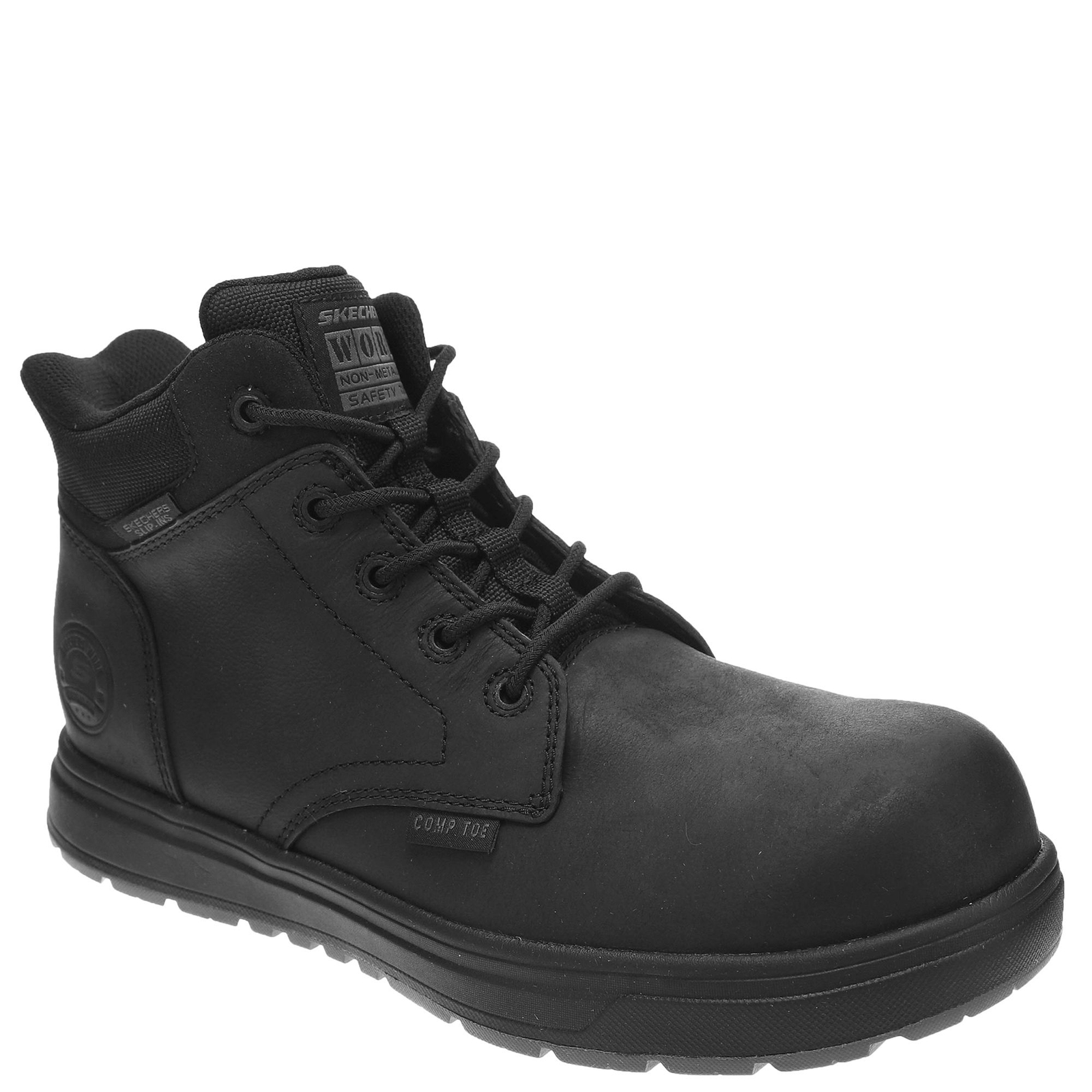 Skechers Work Cliff-200424 - Mens 8 Black Boot W