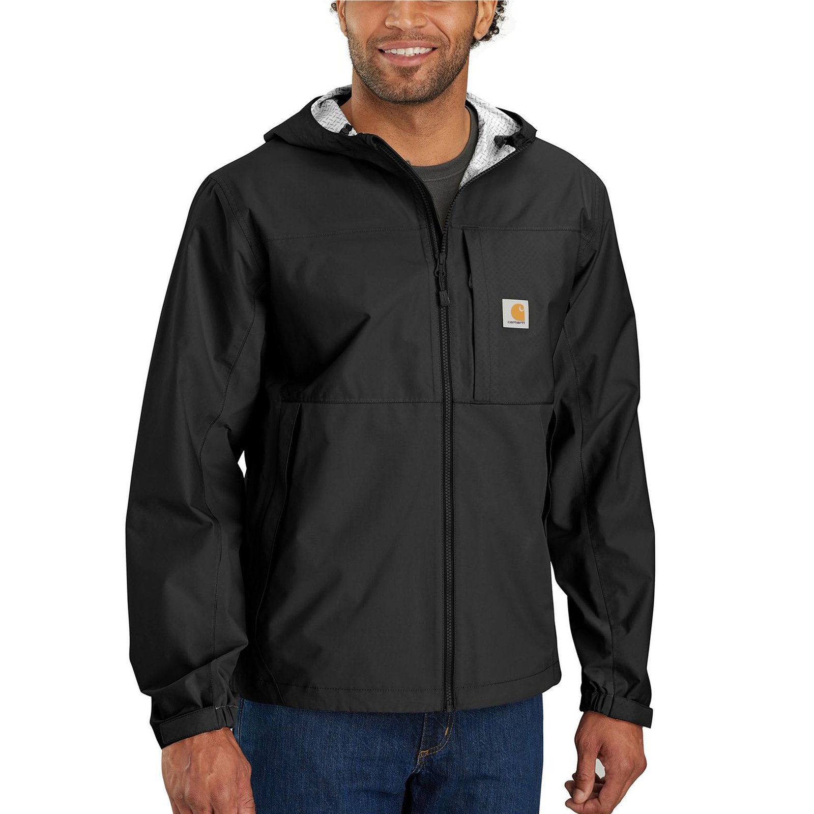 Carhartt Men's Monterey Jacket (Size XL) Black, Nylon