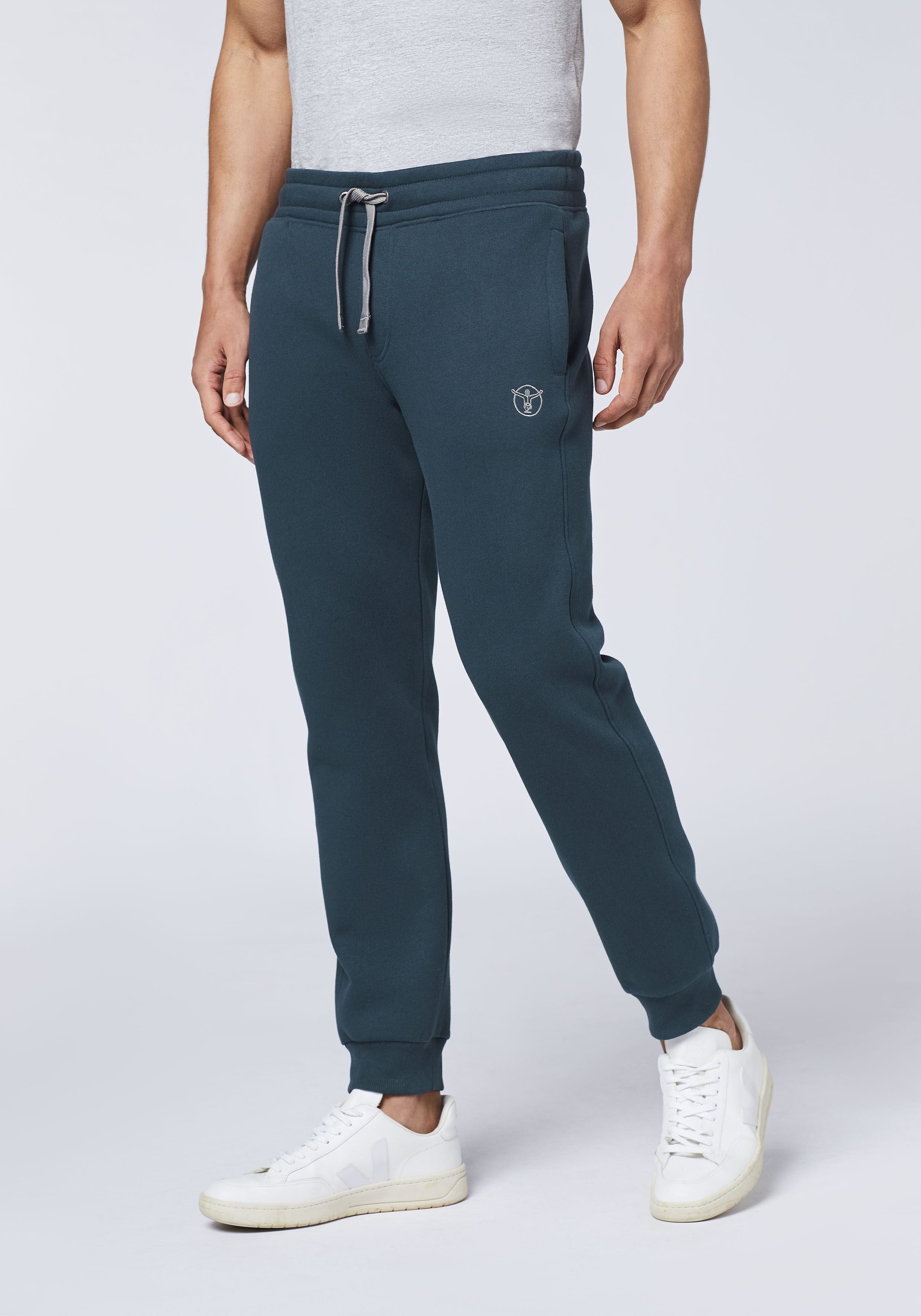 Sweathose CHIEMSEE, Herren, Gr. S (44/46), Normalgrößen, total eclipse, 60% Baumwolle, 40% Polyester, Hosen Sweathose