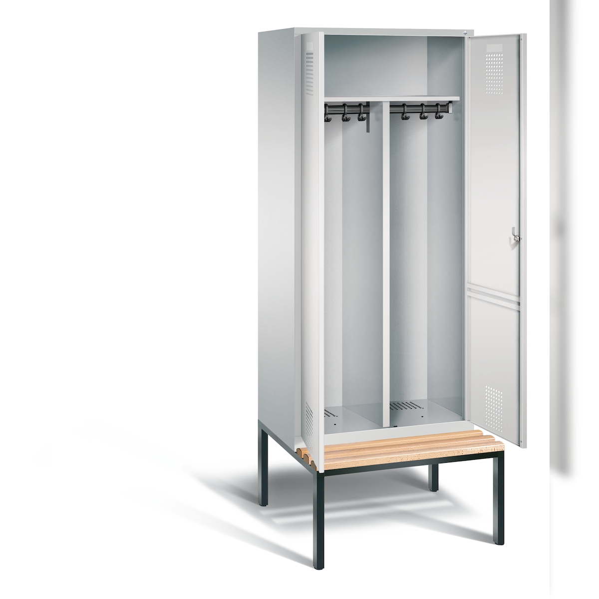 C+P Schwarz-Weiss-Spind Evolo, H2090xB810xT815mm Image