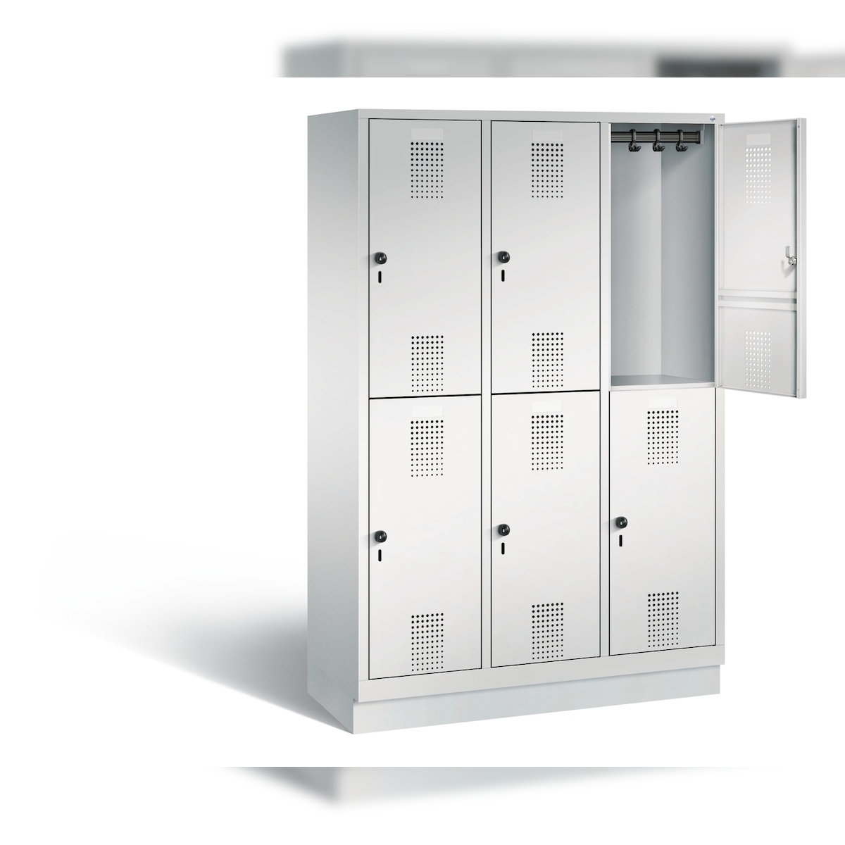 C+P Spind doppelstöckig Evolo, H1800xB1200xT500mm Image