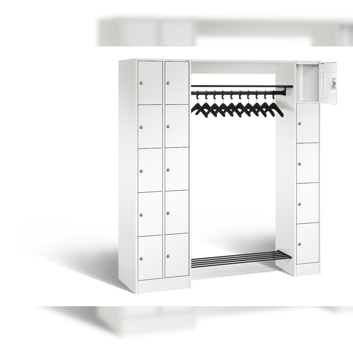 C+P Offene Garderobe Serie 8070, H1950xB2100xT480mm Image