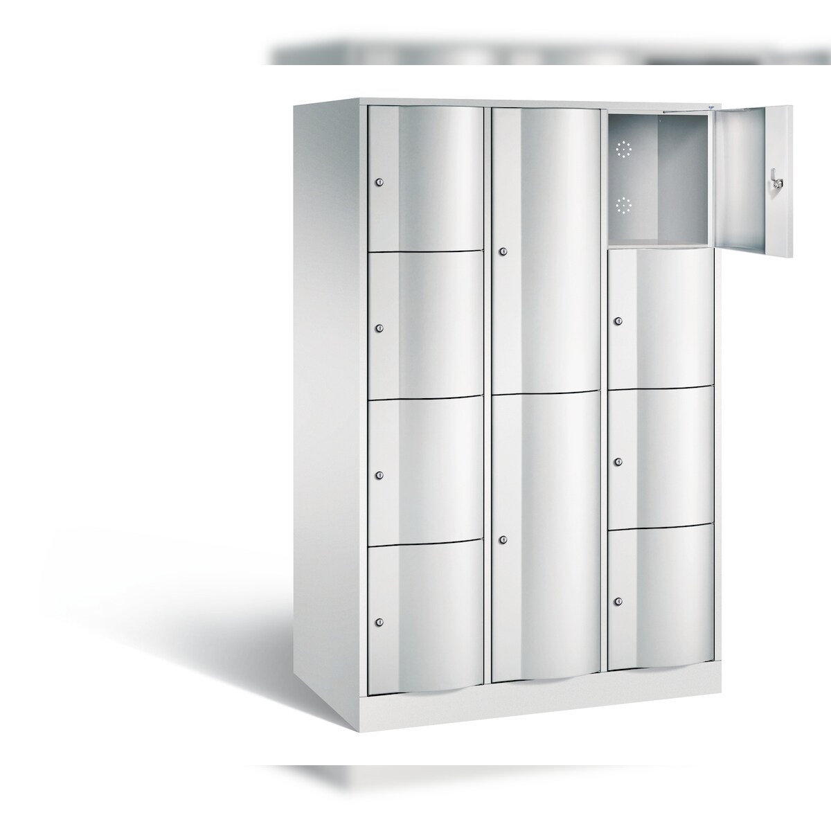 C+P XL-Kombi-Schließfachschrank Resisto, H1950xB1148xT640mm Image