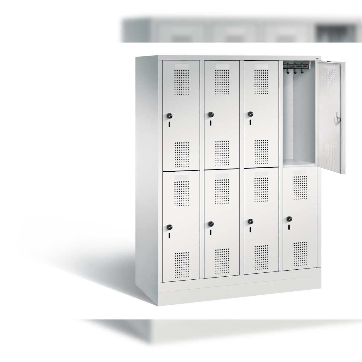 C+P Schul-Spind doppelstöckig Evolo, H1600xB1190xT500mm Image