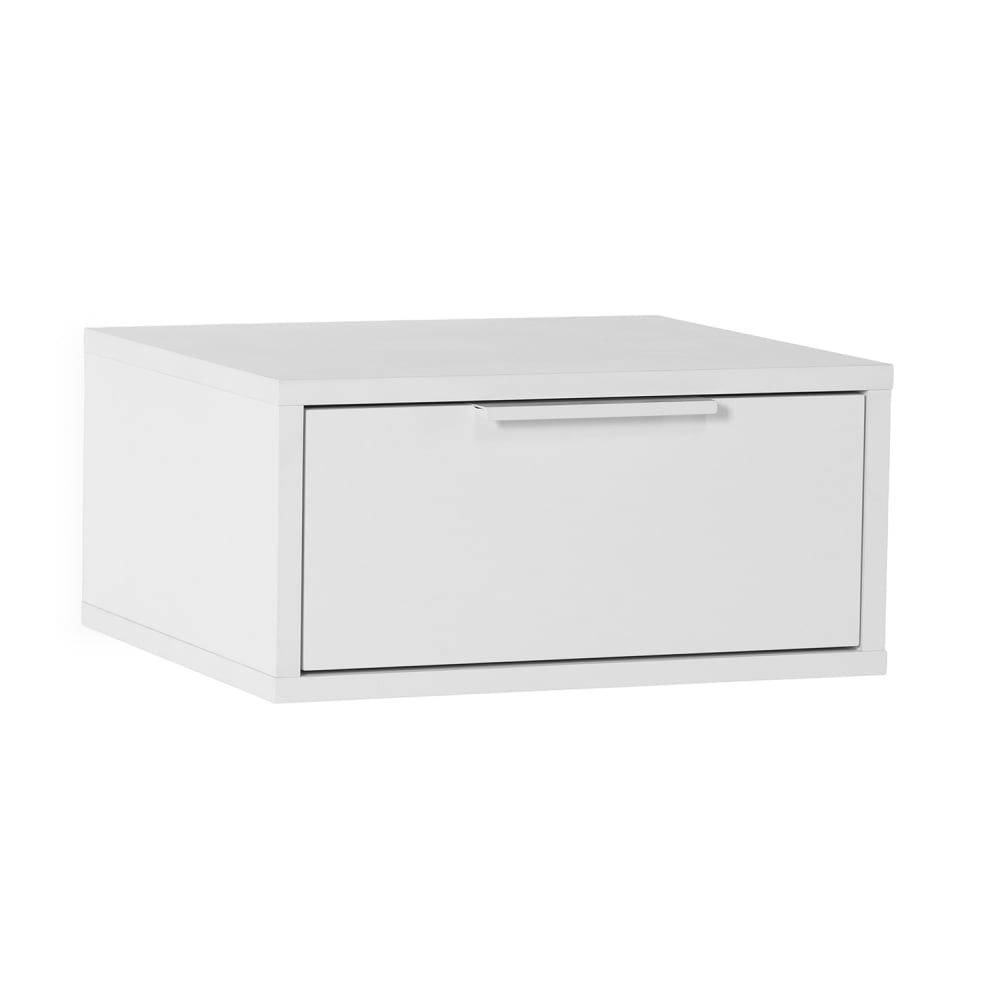 Comodino sospeso 1 cassetto colore bianco