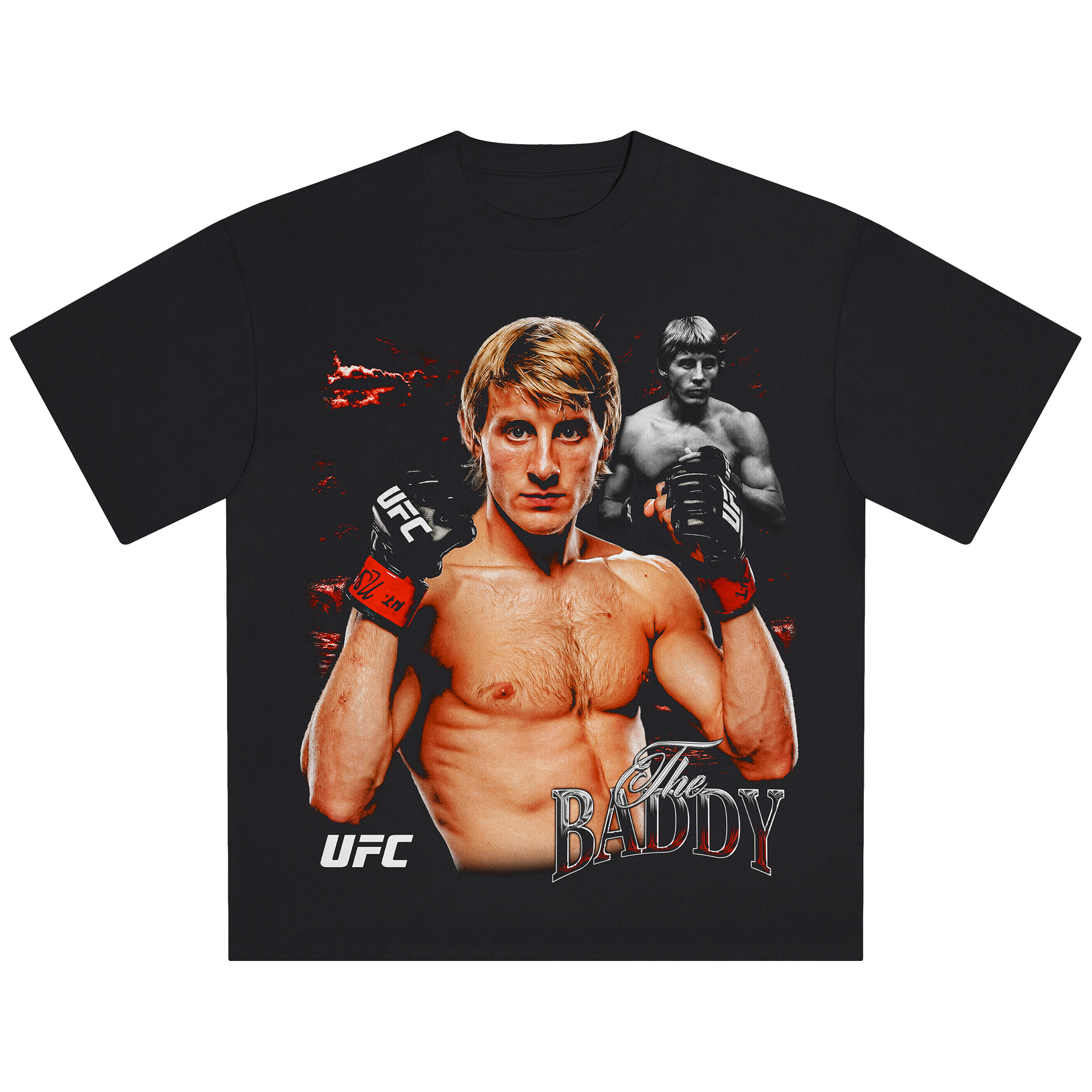 Schwarzes Herren-T-Shirt von Paddy Pimblett, dem Bösewicht Image